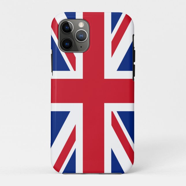 Cell Phone Case With England Flag (Back)