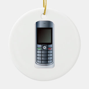 Cell Phone Ceramic Ornament