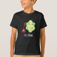 Cell Phone Funny Biology Science Pun Dark BG