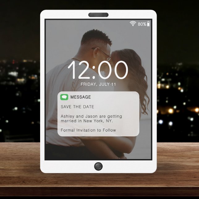 Cell Phone Lock Screen Wedding Save The Date (Cell Phone Lock Screen Wedding Save The Date
)