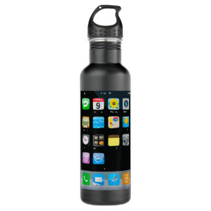 Cell Phone Smartphone Mobile App Halloween Costume 710 Ml Water Bottle