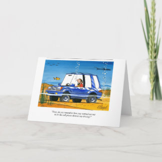 Cell Phone under water Card