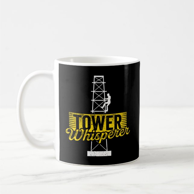 Cell Tower Climber Cell Tower Climbing Cell Tower  Coffee Mug (Left)