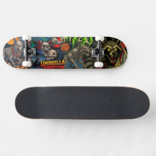 Cellar Door Cryptid Driftwood Skeleton Raccoon D Skateboard