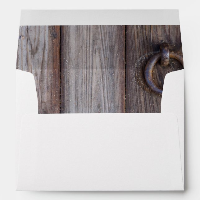 Cellar Door Handle Wedding Envelope (Back (Bottom))
