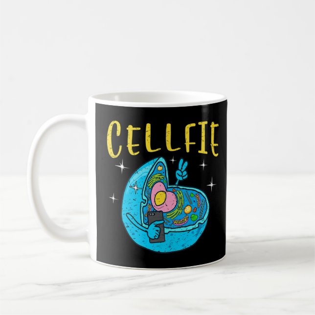 Cellfie Cell Selfie  Coffee Mug (Left)