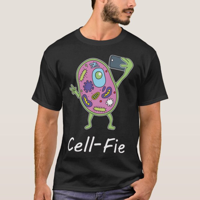 CellFie Funny Science Biology retro T-Shirt (Front)