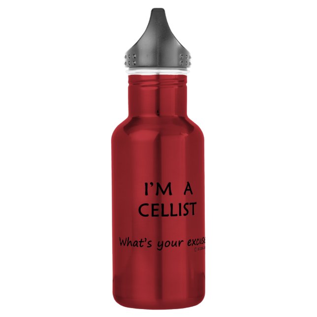 Cellist Excuse 532 Ml Water Bottle (Left)