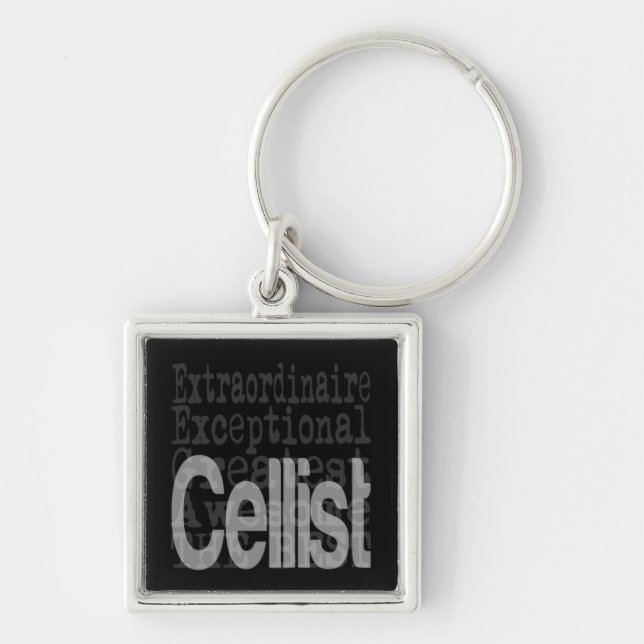 Cellist Extraordinaire Keychain (Front)