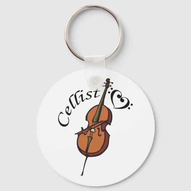 Cellist Keychain (Front)