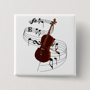 Cello 2 Inch Square Button