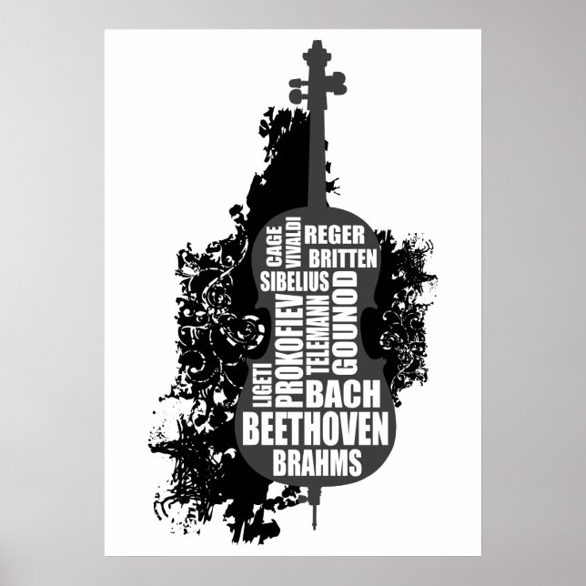 Cello and composers poster (Front)