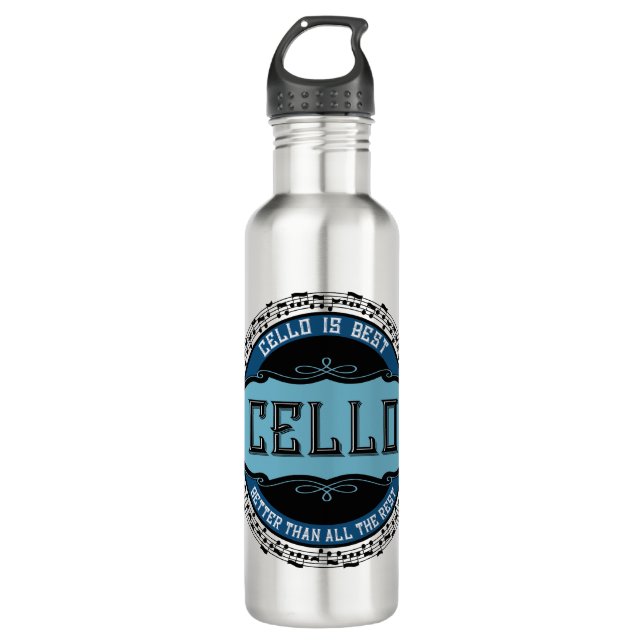 Cello Best Music Note Circle 710 Ml Water Bottle (Front)