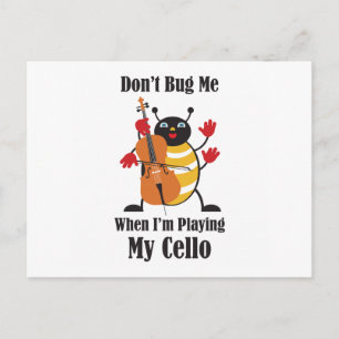 Cello Bug Postcard
