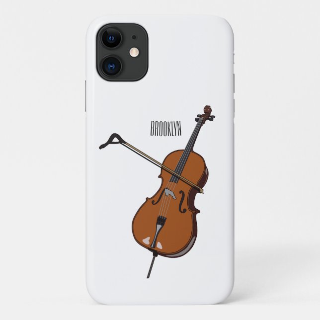 Cello cartoon illustration  Case-Mate iPhone case (Back)