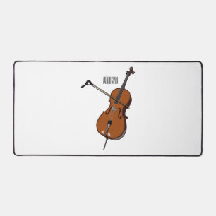 Cello cartoon illustration  desk mat
