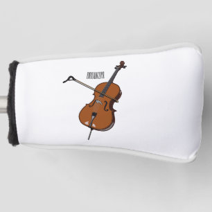Cello cartoon illustration  golf head cover