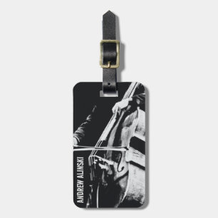 Cello, cellist, double bass Luggage Tag