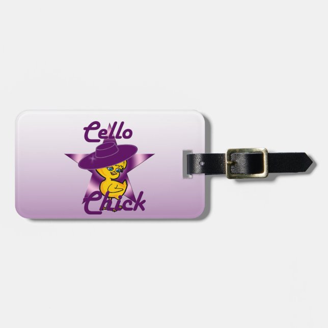 Cello Chick #9 Luggage Tag (Front Horizontal)