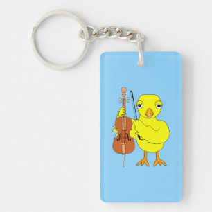 Cello Chick Keychain