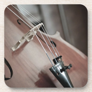 Cello classical music stringed instrument coaster