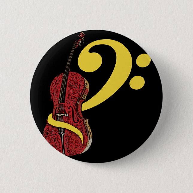 Cello Clef Button (Front)