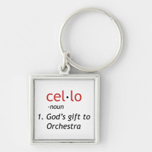 Cello Definition Keychain
