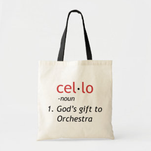 Cello Definition Tote Bag