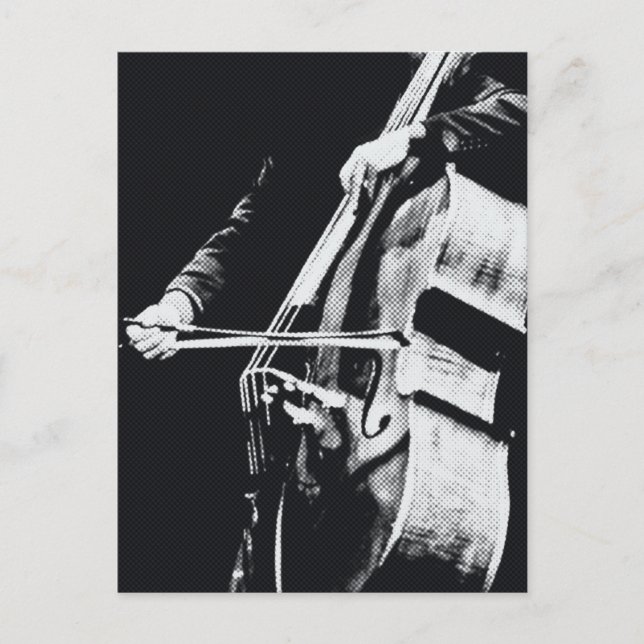 Cello, double bass postcard (Front)