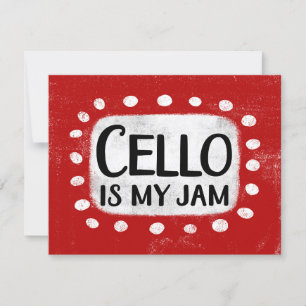 Cello Est Ma Carte De Voeux De Jam