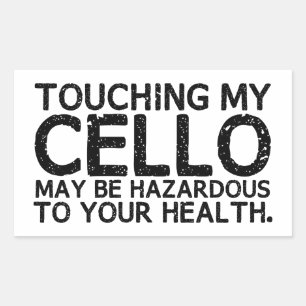Cello Hazard Sticker