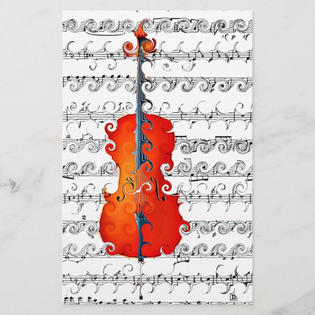 Cello & I Rock!_ Stationery (Front)