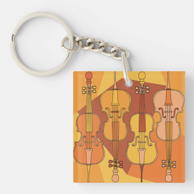 Cello In Cello Keychain (Front)