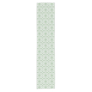 Cello Light sage green Trellis Design Short Table Runner