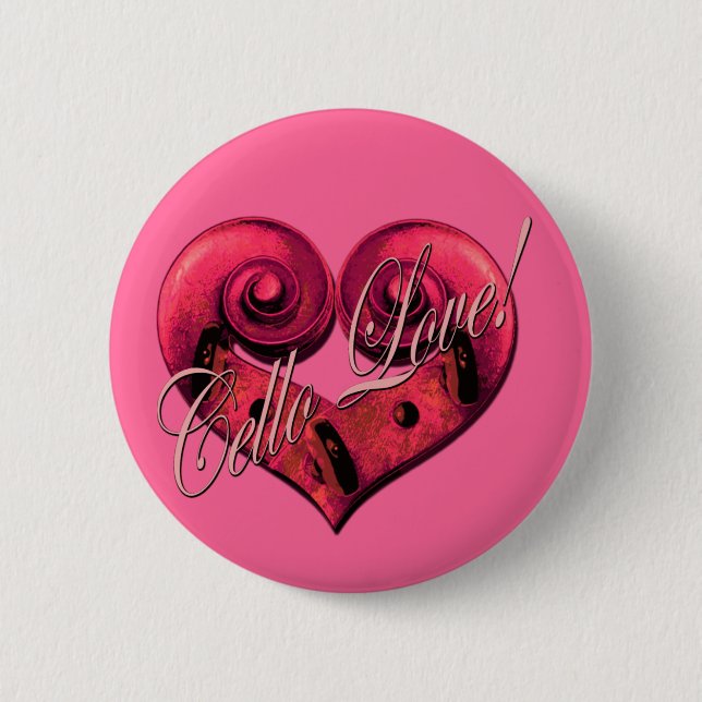 cello love 2 inch round button (Front)