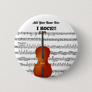 Cello & Me_ 2 Inch Round Button