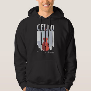 Cello Music Cellist Musician Cello Player Orchest Hoodie