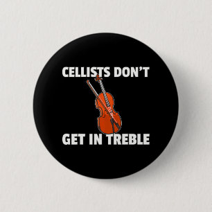 Cello Music Cellist Or Cello Player 2 Inch Round Button