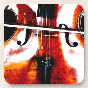 Cello Music is Life Beautiful Artistic Coaster