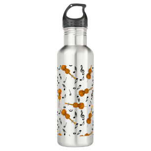 Cello Music Note Pattern  710 Ml Water Bottle