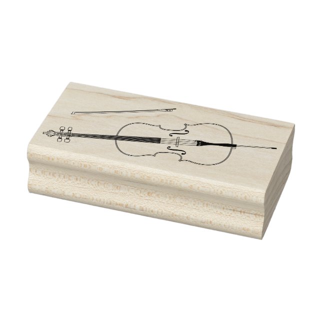 Cello Musician Music Teacher String Orchestra Rubber Stamp (Stamp)