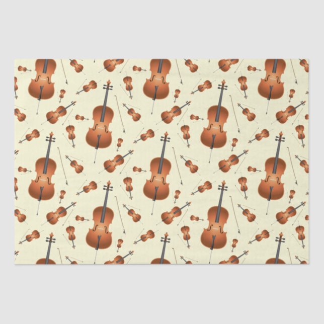 Cello Musician Music Teacher String Orchestra Tissue Paper (Front)