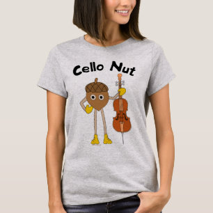 Cello Nut Text  T-Shirt