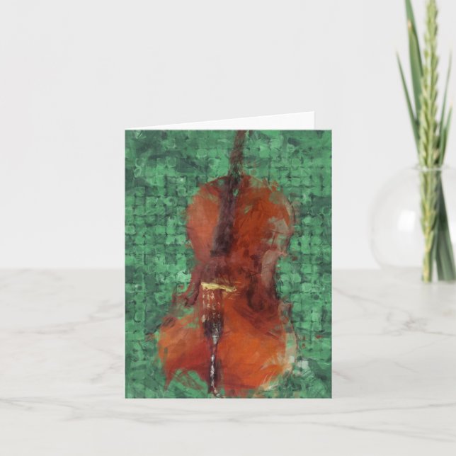 Cello On Green Card (Front)