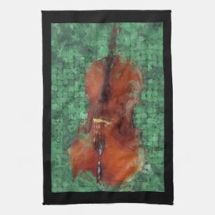 Cello On Green Kitchen Towel