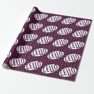 Cello Oval Rough Text Wrapping Paper