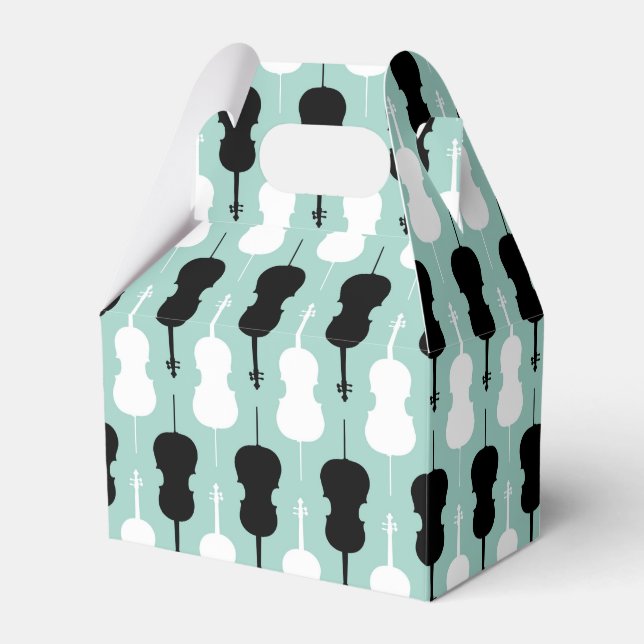 Cello Pattern Favor Box (Front Side)