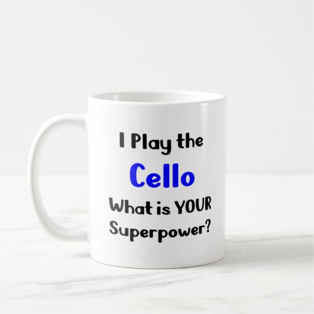 cello play coffee mug (Left)