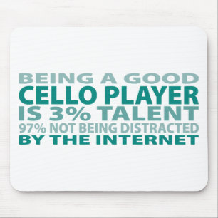 Cello Player 3% Talent Mouse Pad