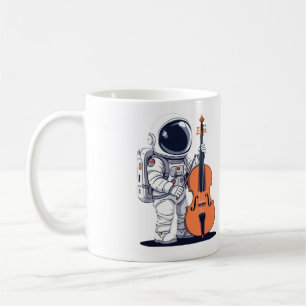 Cello Player Astronaut Mug